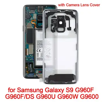 Pre Galaxy Transparentné Batérie Zadnom Kryte+Objektív Kryt pre Samsung Galaxy S7 Edge/S7/S8/S8 +/S9/S9+/S10/ S10+/S10e/Poznámka 10