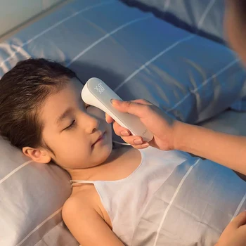 Youpin iHealth Teplomer, Teplomer na Čelo Presné Digitálne Zobrazuje bezkontaktné Infračervené LED Digital Pre Dieťa Deti Dospelých