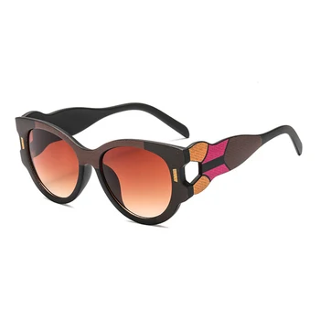 2018 Módne Cat Eye slnečné Okuliare Ženy, Luxusné Značky Dizajnér Jedinečný Slnečné Okuliare Pre Ženy Farebné Rámy na Okuliare UV400