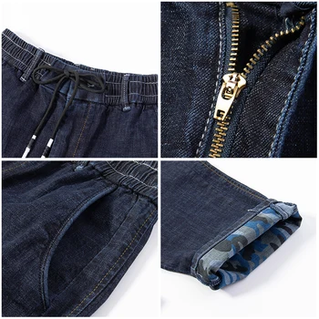 Pioneer tábor nové jeseň voľné džínsy mužov značky oblečenia pevný zips Hárem Nohavice muž kvalitnej bavlny hip hop rifle modré ANZ803150