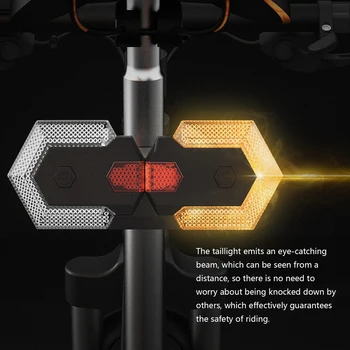 Požičovňa smerovku Baterka LED Svetlá Noc Bezdrôtové Diaľkové Ovládanie USB Nabíjateľné Vonkajšie svetlo na Bicykel 2 zadné svetlo Bezpečné