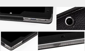 Litchi Business Flip Cover Protecive Shell pre Teclast X5 Pro 12.2 palcový Tablet PU Kožené puzdro Môžete Dať Klávesnice