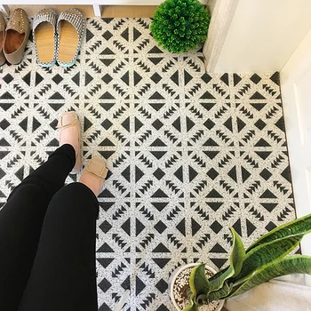 Domov jednoduchá geometria non-slip absorpčné rohožky poschodí obývacia izba, kuchyňa, kúpeľňa nohy podložky koberec dekor koberec, pvc môže byť rez