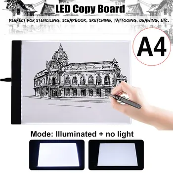 A4/A5 LED Písanie Digitálne Kreslenie Tablet Grafické Tablety LED Light Box Pad Elektronické USB Sledovanie Umenie Kópiu Rady Č Stmievanie