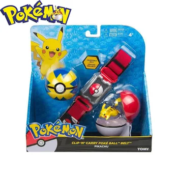 POKEMON 1 KS Pravý TOMY NÁS Verzia Pokémon Pikachu Master Lopta Elf Loptu Pásu Nastavte Teleskopická detské Hračky, Vianočné Darčeky