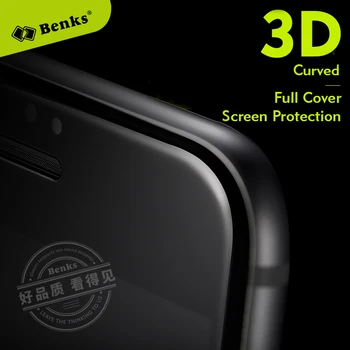 Benks 3D Zakrivené AGC HD Tvrdeného Skla Full Screen Protector pre iPhone 8 7 plus SE 2 Mobilné Mobilné Obrazovky Kryt ochranný Film