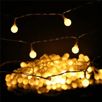 Rozprávkových Svetiel Vodotesný LED Loptu Víla String 3M 5M 10M USB LED Reťazec Svetlo Svadobné, Vianočné Dekorácie Vonkajšie Osvetlenie
