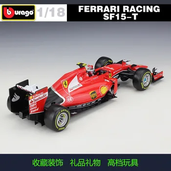 Bburago 1:18 Ferrari SF15-T F1 racing, model simulácie zliatiny model auta, Zhromažďovať dary, hračky