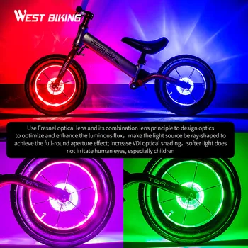 Smart LED Bicykel Svetlo na Bicykel Predné Zvyškový Náboj Hovoril Jedno svetlo 7 Farieb 18 Režimov Nabíjateľná Deti Rovnováhu Svetlo na Bicykel