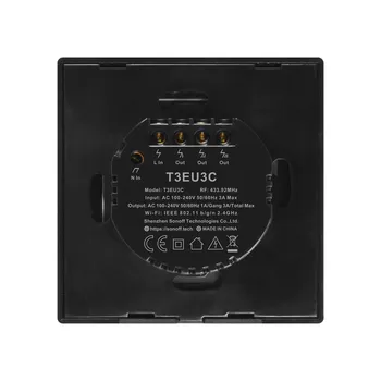 Sonoff T3EU 1/2/3 gang TX Série 433Mhz RF Diaľkovo Ovládané Wifi Wall Light Switch S Hraníc Pracuje S Alexa Domovská stránka Google