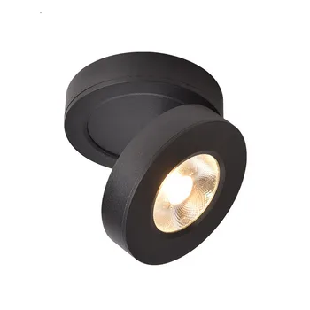 Ultra-Tenké 360 Uhol Nastaviteľný Povrchovú montáž Downlight Stropná Lampa 5W 7W 10W 12W LED COB Spot Light AC110/220V Stropné svietidlo