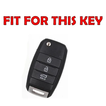 TPU Auto Diaľkové Tlačidlo Úplné Pokrytie Prípade Keychain Pre KIA K2 K3 K4 K5 Rio QL Ceed Sorento Cerato Sportage Auto Tlačidlo Chrániť púzdro