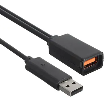 Black AC 100V-240V Napájanie EÚ Pripojte Adaptér USB Nabíjanie Nabíjačky Pre Microsoft Xbox 360 XBOX360 Kinect Senzor