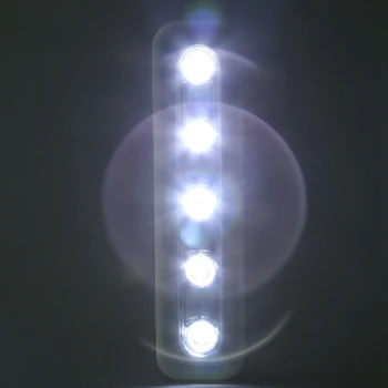 Touch-light,Mini Bezdrôtové Nástenné svietidlo 5 Led Batériou Napájaný Biele Skrinky Lampa Pre Domáce Kuchynské Skrinky
