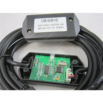 USB-SC09-FX PLC Programovanie Kábel USB/RS422 Stiahnuť Kábel Pre pre Mitsubishi FX série Doprava Zadarmo
