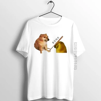 Unisex Mužov Chlapci Tričko Bonk Meme Doge Zábavné umelecké Diela Vytlačené Muž Bavlna Grafický Dizajnér T-košele pre Dospelých Letné Oblečenie