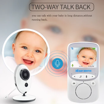 Baby Monitor VB605 Bezdrôtový LCD Audio, Video, Rádio Opatrovateľka Hudby Intercom IČ 24h Prenosné Dieťa Fotoaparát Dieťa Walkie Talkie Opatrovateľky