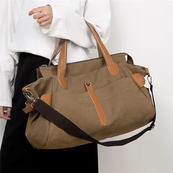 Luxusné Kabelky Ženy Tašky Dizajnér Vysokou Kapacitou Plátno Kabelky Módnych Ramenný Crossbody Tašky pre Ženy Cestovanie Tote Bag