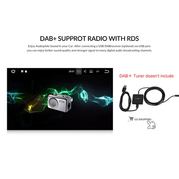 Podofo 2 Din Android 9.1 Auto Rádio USB, GPS, WIFI Auto Multimediálne Video Prehrávač IPS RDS Bluetooth Autoradio Pre LADA GRANTA 2018