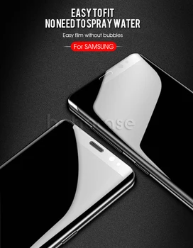 50pcs Transparentné Zakrivené PET Mäkké Screen Protector Kryt Pre Samsung Galaxy S20 Ultra S10 E 5G S9 S8 Poznámka 9 10 Plus Filmu