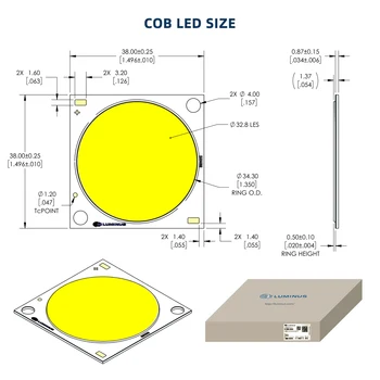 COB LED Rásť Svetlo celé Spektrum Luminus CXM32 1000W 3500K LED Rastlín Rastúcich Lampa Pre Vnútorné Skleníkových Rastlín Všetkých Etapách
