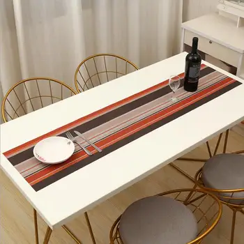 Fyjafon Stôl Runner PVC žiaruvzdorné 30*180 Anti-slip Stolové Prestieranie Hotel Prachotesný Umývateľný Stôl Runner pre Jedálenský Stôl