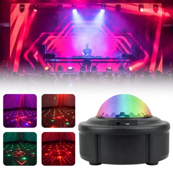 90 Vzory RGB LED Disco Svetlo + 2 Laserového Svetla 5V Disco Lampa Laserové Projekčné Etapy Osvetlenie Zobraziť na Domácej Strane KTV DJ Tanec