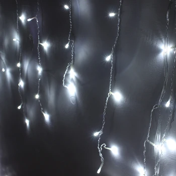 Nové 5M Pokles O 0,4 M Led Záves Cencúľ String Svetlá 220V 110V Pripojiteľná Vianočné Osvetlenie, Vnútorný/Vonkajší Veniec Svadobné Party Decor
