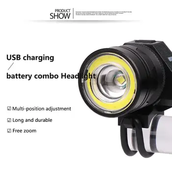USB Nabíjateľné Vedúci Svetlo LED Baterka T6 Klasu Bicykli Mechanické Zoom Bicykel Predné Príslušenstvo Pre Vonkajšie jazda na Bicykli