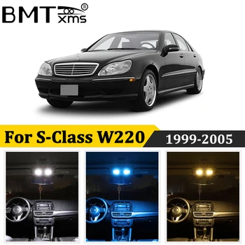 BMTxms 21Pcs Auto LED Interio Mapu Dome Osvetlenia špz Lampa Canbus Na Mercedes Benz Triedy S W220 1999-2005