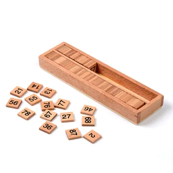 Montessori matematika 100 Sto Rada Vzdelávania v Ranom Detstve Predškolského Vzdelávania pre Deti Puzzle, Hračky Brinquedos Juguetes