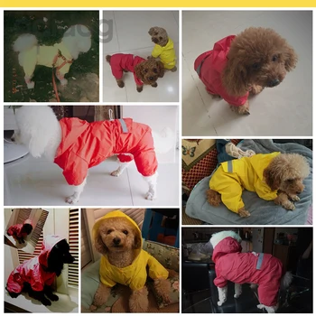 Pes Nepremokavý Pršiplášť s Kapucňou Oblečenie pre psy, Dažďom Kabát, Plášť Kamufláže Pre Malé veľké Šteňa Pet Daždivé XS a XXL s kapucňou