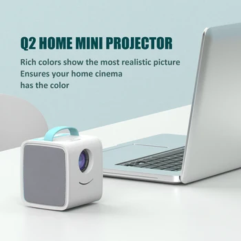 Salange Q2 Mini Projektor LED,700 Lúmenov Pico Projektor HDMI, USB, AV Port Prenosné Deti Príbeh Projektor pre Vianočný Darček