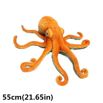 2021 Nové Obrie Realistické Plnené Morské Živočíchy Mäkké Plyšové Hračky Octopus Orange