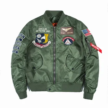 Jarné Pánske Bundy Bombardér NÁS MA-1 Pilotná Bunda Tenké Windbreaker Kabát pre Páry Oblečenie Baseball Jacket Streetwear