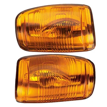 2 ks Auto Strane Zrkadla Zase Signálu, Svetelný Indikátor Kryt Objektívu Žltá 1847389 pre Ford Tranzit MK8-2019