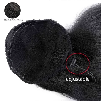 DIFEI 22 Palcový Šnúrkou Cope, predlžovanie Vlasov Clip Syntetické Kinky Afro Rovno Copu Príčesky S Elastické Kapely Špirála