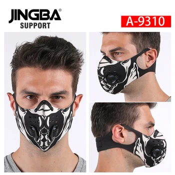 JINGBA PODPORU uhlím PM 2.5 Maska proti Prachu Beží Vonkajšie športové MTB Cyklistické Bicykel Black Strmeň Masku na Tvár