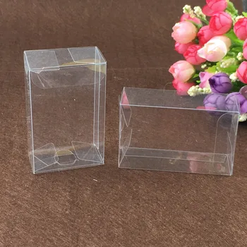 30pcs 3.5*8*8 cm jasné, plastové pvc box balenie krabičky na darčeky/čokoláda/candy/kozmetické/cake/remesiel námestie transparentné pvc Box