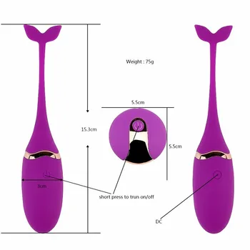 10 Rýchlosť Bullet Vibračné Vajíčko Bezdrôtové Diaľkové Ovládanie Vibrátor Pošvy Masér Kegel Loptu G-Spot Vibrátor Sexuálne Hračky pre Ženy