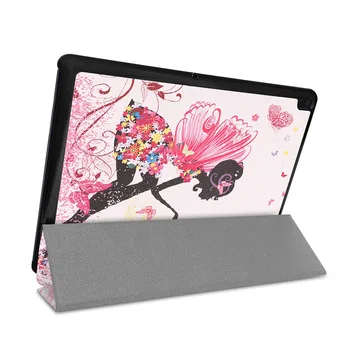 Folio puzdro Smart Cover obal pre Kartu Lenovo E10 X104 Tablet 2019 Prepustený na Kartu Lenovo E 10 X104 Tablet Kryt Prípade Tlače Fundas