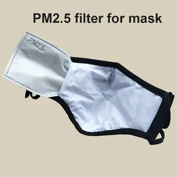 50-200 KS 5 Vrstva PM25 Filter Maska Papier aktívne uhlie-Filtre pre Masky Proti Prachu Dospelých Dieťa Masku na Tvár Filter pm2.5