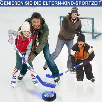 Nabíjateľná Ice Hockey Stick Sadu Mini Pozastavenie Loptu 2 Góly pre Deti, Krytý Hry, Športový Tréning Hračky
