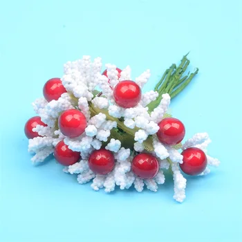 200PCS Berry Pearl Umelý Kvet Stamen Moruša Drôt Stonky Pre Svadobné Dekorácie DIY Vyšívanie, Lacné Veniec Falošné Kvety