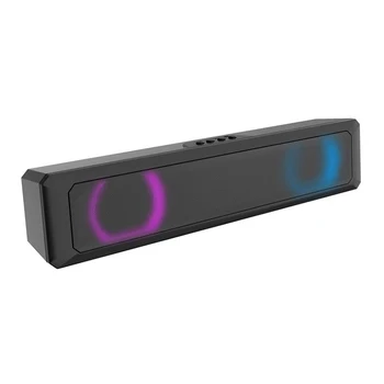 Prenosný Bluetooth Reproduktor Bezdrôtový Nepremokavé Vonkajší Reproduktor Podpora AUX TF USB Subwoofer Bass Stereo LED Svetlo, Reproduktor