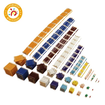 Montessori Materiál Kompletnú Sadu Guľôčok Matematika Hračka Pre Deti Učebné Pomôcky Perličiek Loptu
