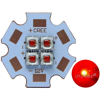 Cree XPE2 XP-E2 4Chips 4LED 3V6V12V 10W12W Pohode Neutrálne Teplá Biela Červená Modrá Zelená HighPower LED Žiarič Dióda na 20 mm Meď PCB