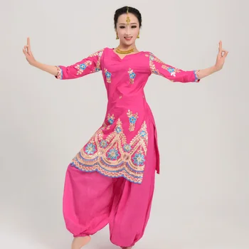 Indický Tanec Výkon Oblečenie Bollywood Sari Topy Orientálnych Tanečných Kostýmov Pre Ženy Indickej Ľudový Tanec Topy, Šaty DQL922