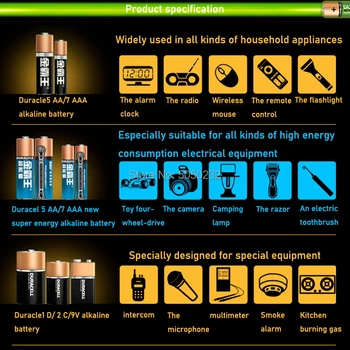 DURACELL Pôvodné 1.2 V 850mAh AAA Nabíjateľné Batérie Pre Baterku Hračkársky Fotoaparát Nabitá vysoká kapacita