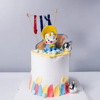 Disney Karikatúry Dumbo Akčná Hračka Údaje Cake Decoration Lietajúci Slon Deti Bábiky hračky, Dekorácie Narodeniny deti darček